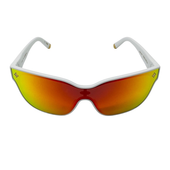 LOUIS VUITTON WHITE LV SHADOW SQUARE SUNGLASSES main image 4